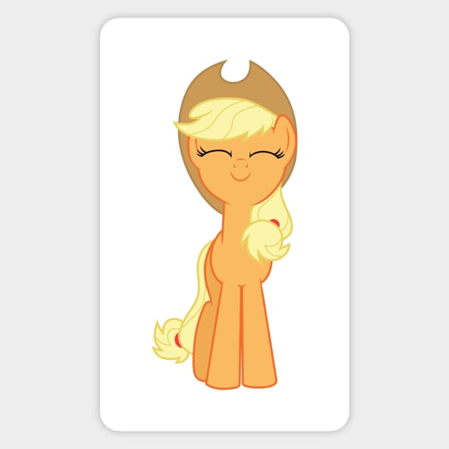 Applejack nuzzle Sticker by CloudyGlow